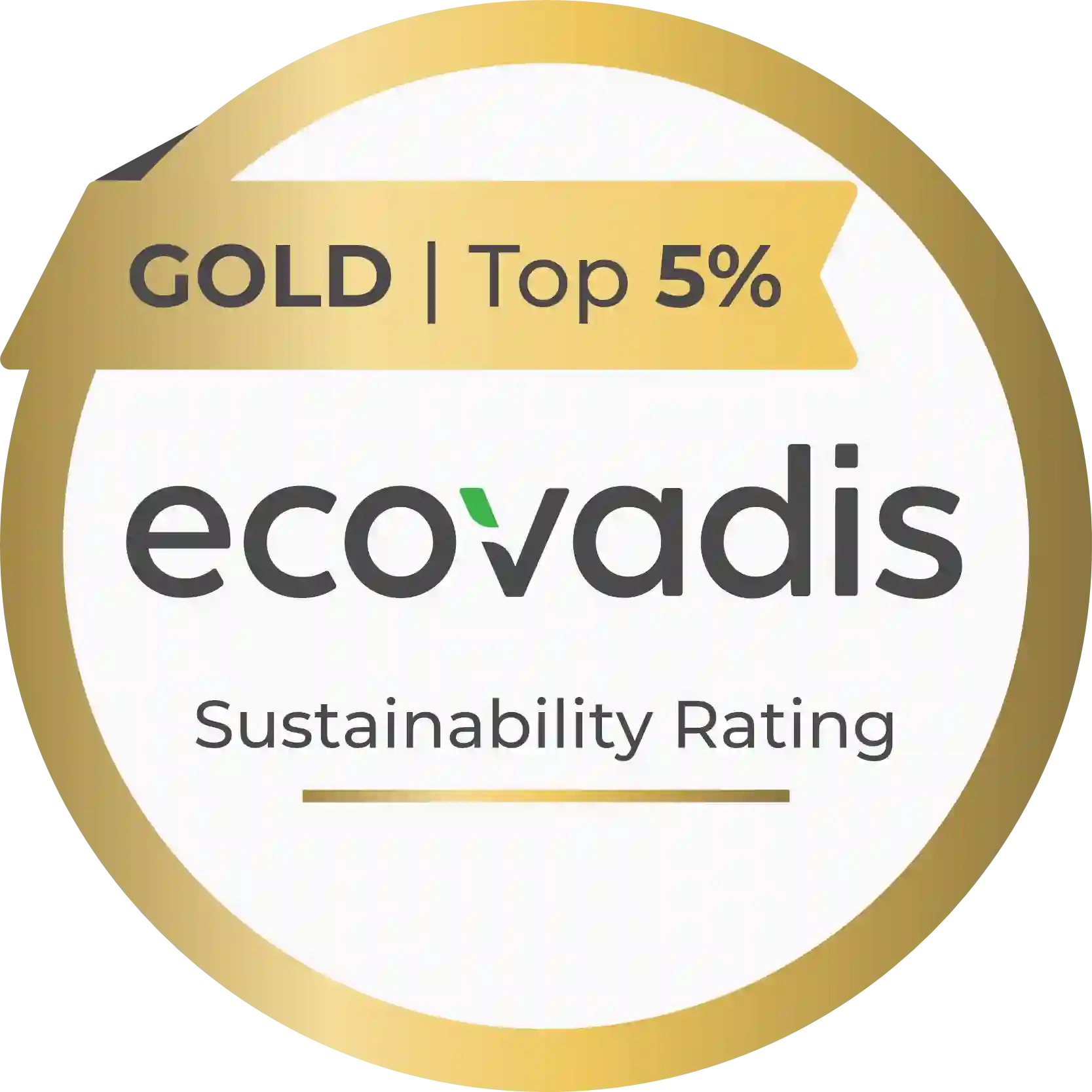 EcoVadis Gold Sustainability Rating - Top 5%